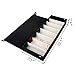 Moldiy Sunglasses Storage Boxes, Black Suede Fabric Sunglass Display Box,Eyeglasses Eyewear Organizer Display Storage Case - 8 Slots