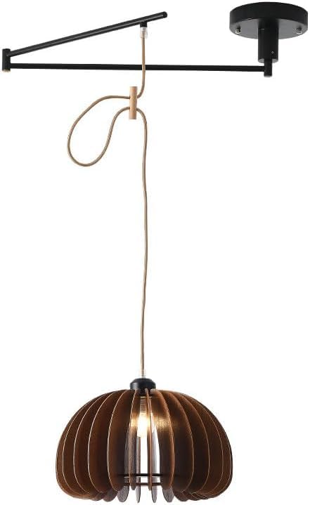 Luminaire suspendu moderne en métal au design rond et bras articulé haut de gamme