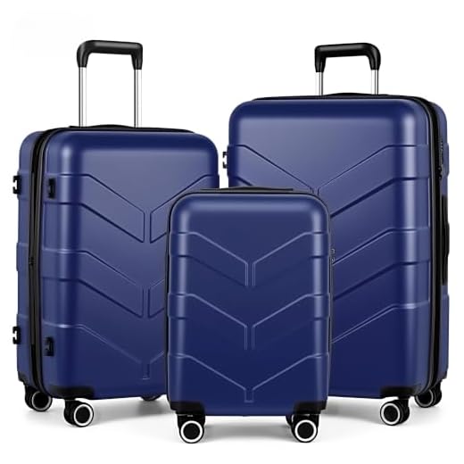 TILYMOL 3-Piece Expandable Luggage Set