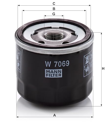 Filtro de aceite MANN-FILTER W 7069 para evitar el desgaste del coche 3