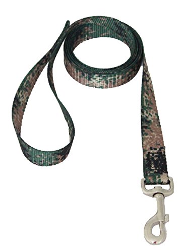 Camouflage Dog Leash, 6ft, 1" Width, Made in USA