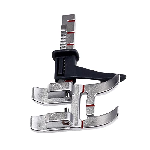 Pied de guidage pour machine à coudre avec guide réglable