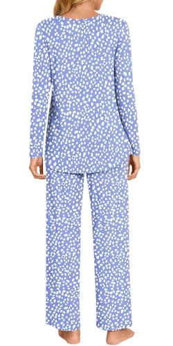 LONGYUAN Women's Pajamas Sets 2 Piece Lounge Pjs Long Sleeve Sleepwear Soft 2025 Fall Winter3
