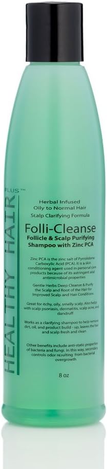 Follicleanse Shampoo 8 oz - Zinc PCA Enriched Formula that Reduces Oily, Itchy Hair & Scalp