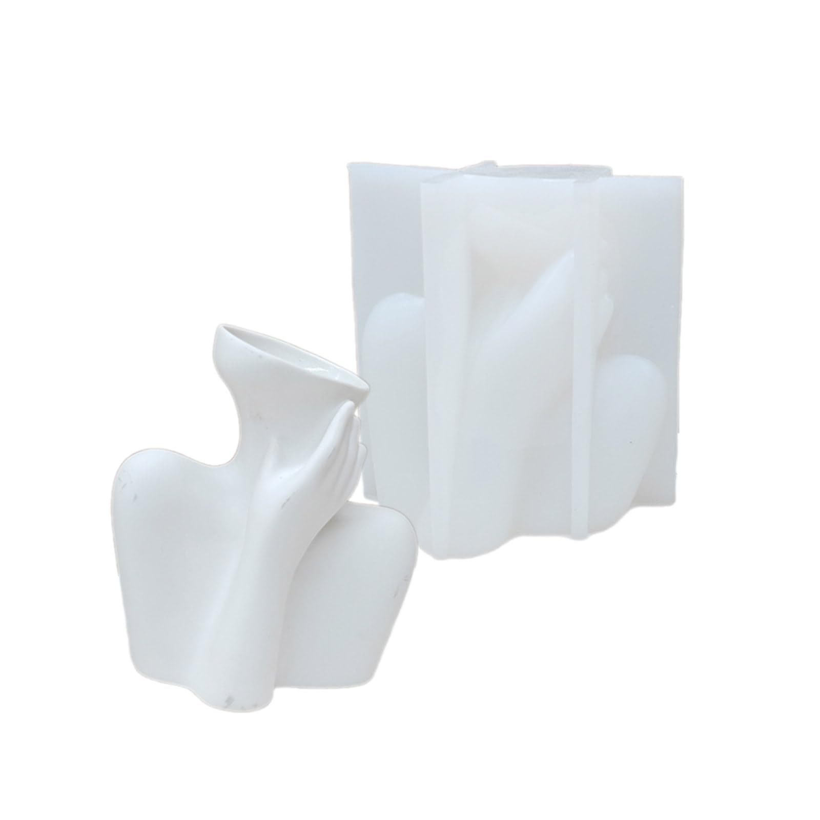 Gips-Silikonform für Frauen, zum Selbermachen, Beton, Blumentöpfe, Vasen, Gips, Zement, Stifthalter, Formen, Dekorationen, Beton-Übertopf