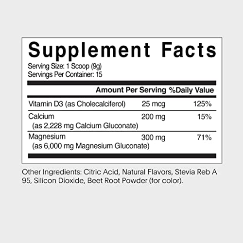 NATALIST Magnesium Plus 300 mg Drink Mix with Calcium & Vitamin D3 - Complete Whole Body Replenish & Relax Supplements for Women - Vegetarian, Gluten-Free Raspberry Flavor Powder - 15 Servings - Thumbnail 6