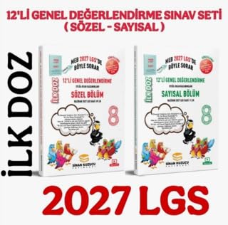 2027 8. S n f  lk Doz 12li Say sal S zel Genel De erlendirme S navlar