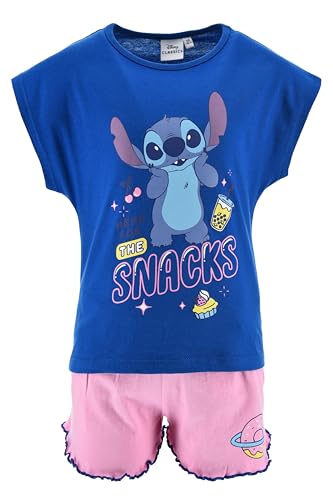 Stitch Disney T-shirt short ensemble fille vêtement été coton