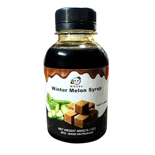 Winter Melon Heavy Rich Syrup for Bubble Tea, Sweetened Brown Gourd Sugar Concentrated Syrup, Winter White Melon Bubble Tea Thick concentrated juice- 400g / 14.1oz