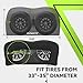 RVMATE Dual Axle Wheel Cover (2 Pack) for RV Tires 33