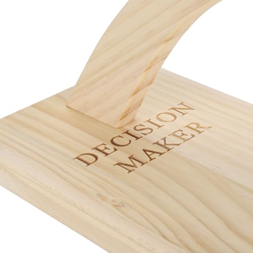 Tomador de decisões magnéticas de madeira, ornamento de placa de pêndulo oscilante, balance o pêndul