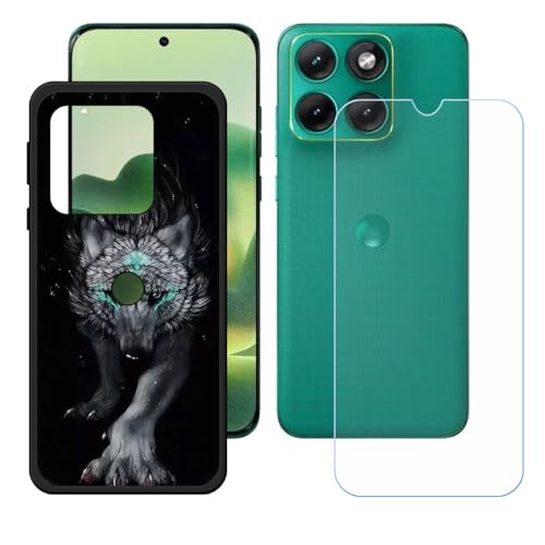 BMPNLSZ �K�p Motorola Edge 70 Fusion�p+HD�����K���X�ɓK�����ėpTPU�P�[�X�A�V���J�Q���P�[�X�o���p�[�ی�o�b�N�P�[�X-Motorola Edge 70 Fusion�p�ɓK����9�d�x�X�N���C�u�h�~�X�N���[���v���e�N�^(6,