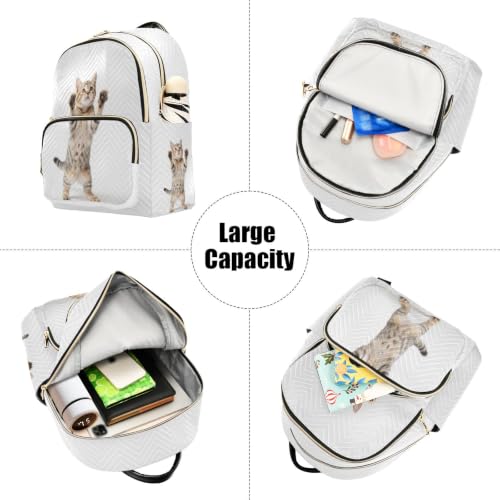 Sac à dos Tabby ludique debout de taille Medium pour femme