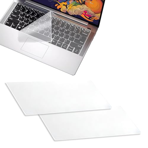 SYNTHORA 2 fundas transparentes para teclado, de silicona ultrafina, impermeable, a prueba de polvo, para portátiles de 15 a 17 pulgadas, lavable, transparente, para teclados de teclado (largo x ancho