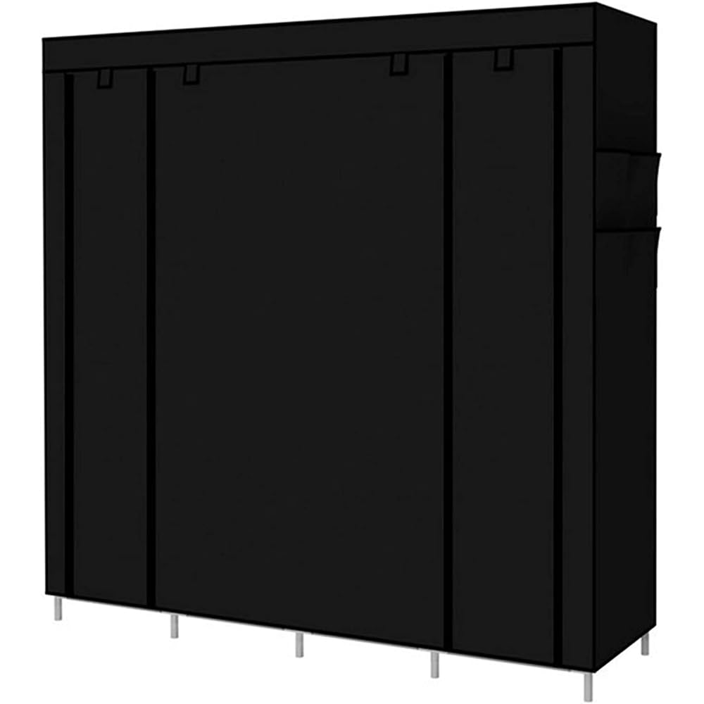 Armario Plegable, Armario de Ropa, Armario Organizador, Armario de Tela Portátil con 10 Compartimentos, Gran Capacidad, Ideal para Hogar u Oficina, 167 x 45 x 170 cm