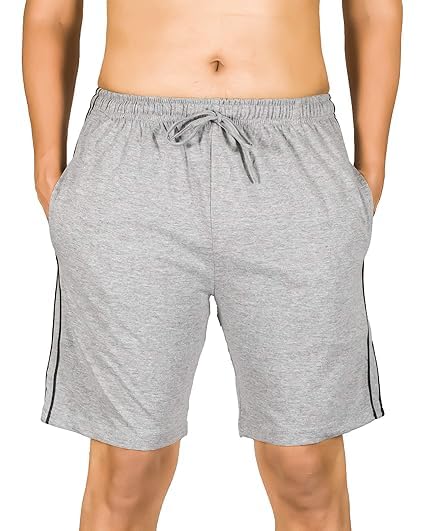 Image of ONE STREET Cotton Half Pant for Men with Chain Pocket