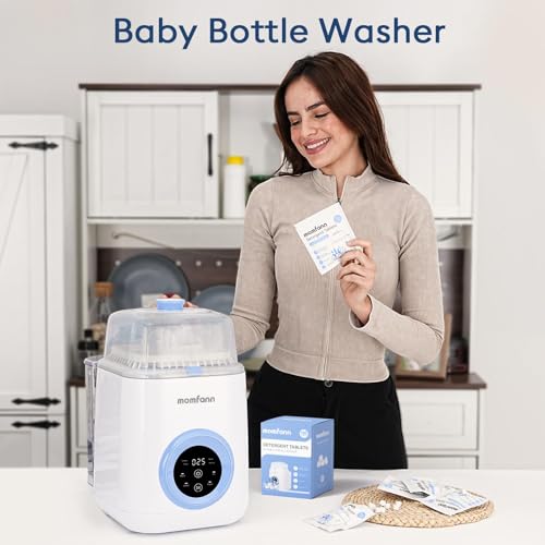 Image of MOMFANN 150 Professional Deep Cleaning Detergent Tablets for All Baby Bottle Washers, Washer Tablets for Bottle Washer and Sterilizer and Dryer, Easy to Use