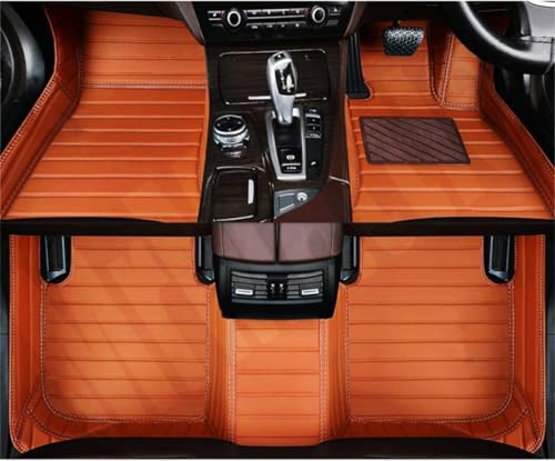 Image of Mr Mattie 10D Car Floor Mats Compatible with Hyundai Creta Ev, Tan /Black