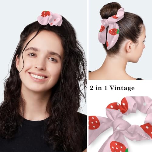 Image of Colored Butterflies Scrub Caps Women Ponytail, Adjustable Bouffant Surgical Caps with Button, Nurse Hats Long Hair