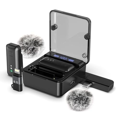 EVARY Microfono Inalambrico para iPhone/Android