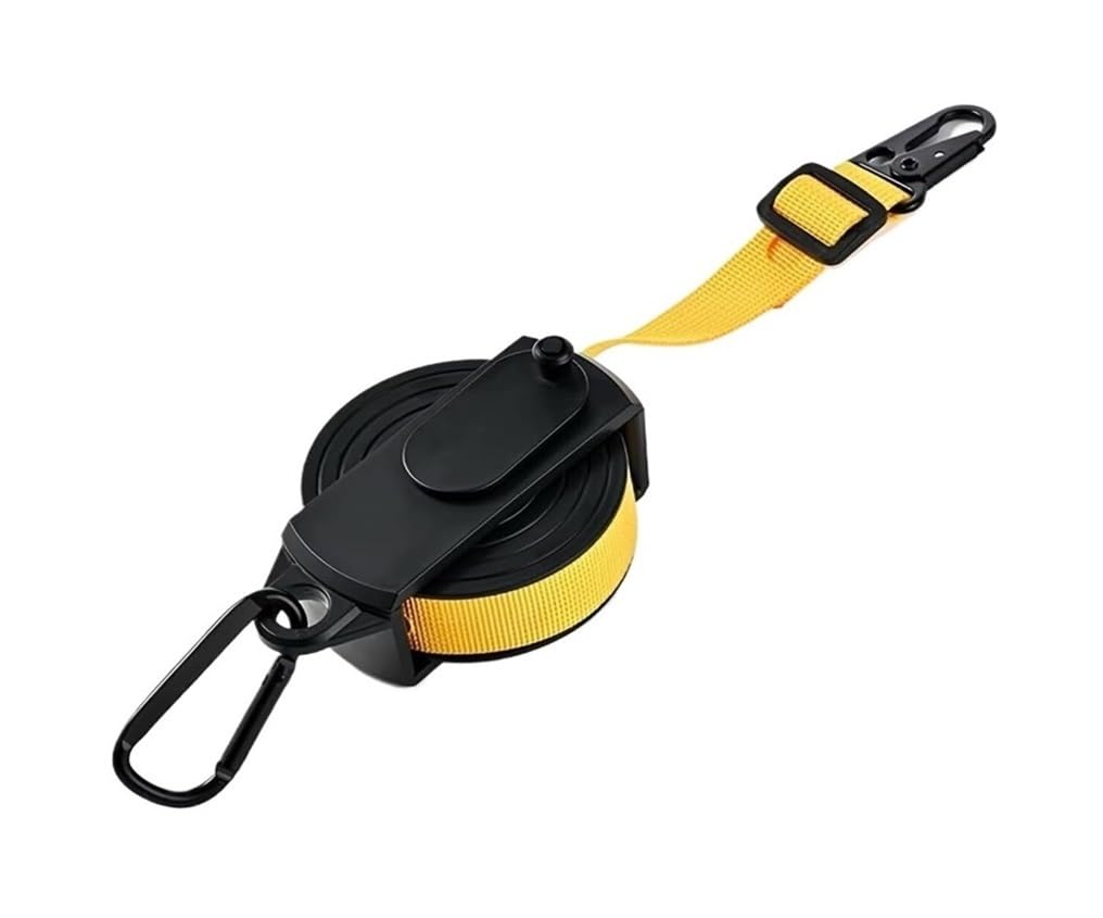 SROUPSUTKK Portable Nylon Clothesline Tools Needed Adjustable Tension For Home Travel Camping Balcony Hotel Camper(Yellow)
