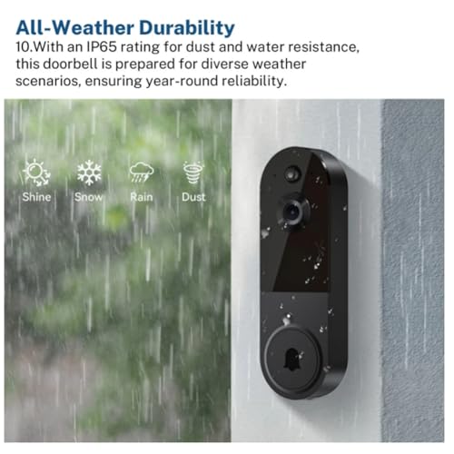 Interphone vidéo WiFi avec sonnette ring connectée pour sécuriser votre porte - 4