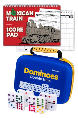 Double 9 Color Dots + Mexican Train Score Pads