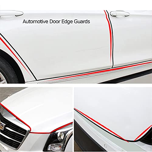 Tintvent Automotive Door Edge Trim Molding Kit with Tape, L Shaped Lip Guard for Car Fenders, Running Boards, Camper Shells, Spas, Mirrors Edge and More, Black(26Feet) by Tintvent - Image 4