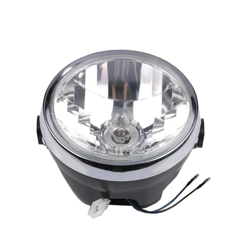Phare avant YBR 125 pour réparer un éclairage faible ou cassé optique ronde 35W ambre