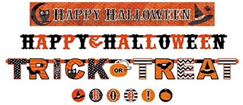 Modern Halloween Letter Banner Value Pack - Multi