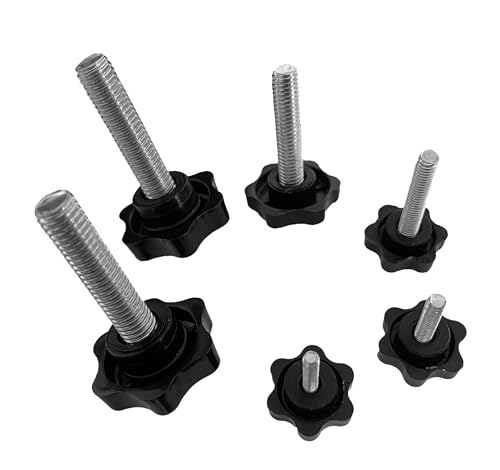 Boutons étoile M12 avec tige filetée pour stopper les vibrations et les fixations qui glissent