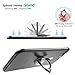 Phone Ring Holder, Sinopuren 3 in 1 Cell Phone Holder Spinner Stand : Universal Phone Finger Ring Kickstand for iPhone Xs Max XR X 8 7 6 6s Plus 5s, Galaxy S9 S8 S7 S6, All Android Smartphone - Black