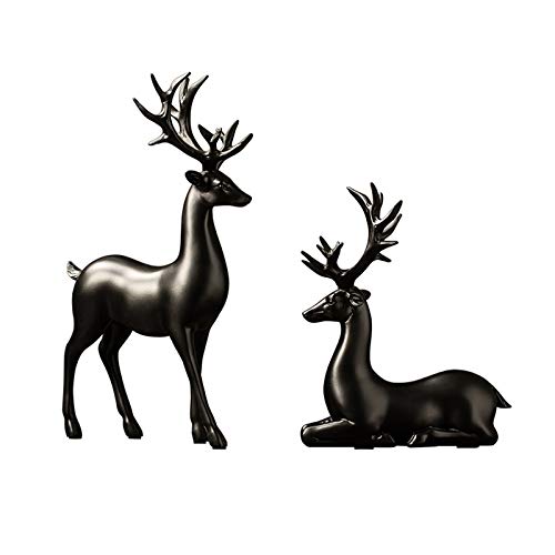 Statue de cerf moderne pour décorer un meuble de salon ou un bureau
