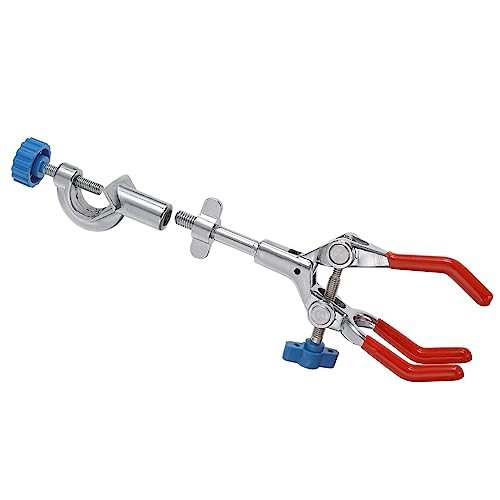 1pc Three-jaw Clamp Condenser Laboratory Holder Experiment Clamps Labs Clamp Stand Clamp Three Prong Extension Flask Clip Chemical Experiment Equipment Laboratory Supplies Plastic NAMOARLY