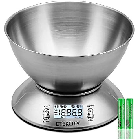 Etekcity Digital Kitchen Scales with Bowl Cover