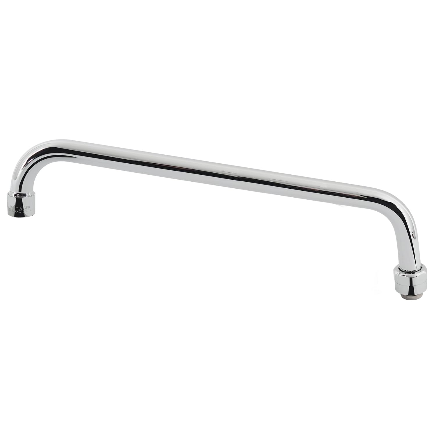 Phivan Commercial Faucet Parts 14 Inch Swivel Spout Replacement Kit for Most Brands Commercial Kitchen Sink 1.8 GPM Stainless Steel Swivel Extra Nozzle for 2 or 3 Compartments