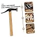 DECOMELODY Manual Hammer for Shoes Practical Hammer Tool Smooth Handle Iron Wooden Construction Easy to Use Store