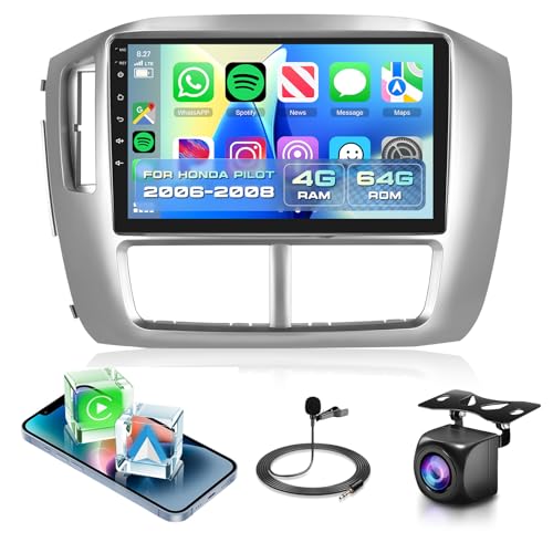 Image of Car Stereo for Honda Pilot 2006-2008 with Wireless CarPlay Android Auto