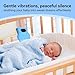 Baby Vibrating Sleep Soother, Portable Vibrating Pad with 3 Adjustable Modes & 90 Min Timer, Gentle Soothing Vibration Aid for Newborns, Crib Vibrating Soother Use for Home Travel Bassinet Strollers