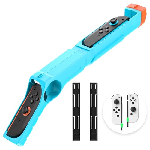 PAWDIARY Game Gun Hand Grips for Switch 2/Switch 1/Switch OLED, Shooting Game Switch Controller Accessories for Big Buck Hunter, for Hunting Simulator 1/2, for Crysis Remastered and More Hunting Games