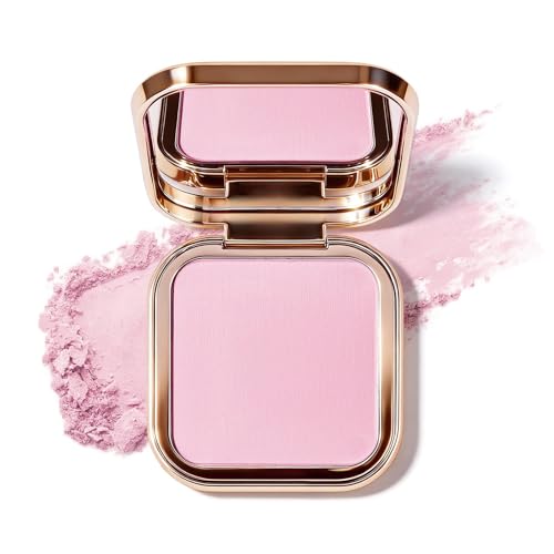 KYDA Pink Blush Makeup, Smooth Matte Cheeks Color for Natural Finish, High Pigment Powder Blusher Mini Makeup, Lightweight Blendable Cover, Light Cool Pink Face Blush, 06