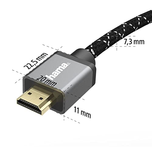 Cable HDMI Ultra High Speed 8K Hama de 3m para evitar parpadeos en pantallas modernas 7