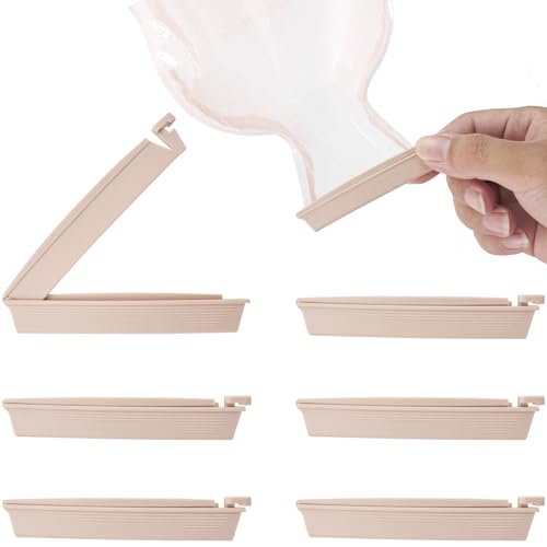 DC,CLISENCE 6 Pcs Reusable Sealing Clip, Bag Sealer Clips, Ostomy Bag Clips, Colostomy Sealing Clips, Leak- Proof Colostomy Sealing Bars, Colostomy Supplies