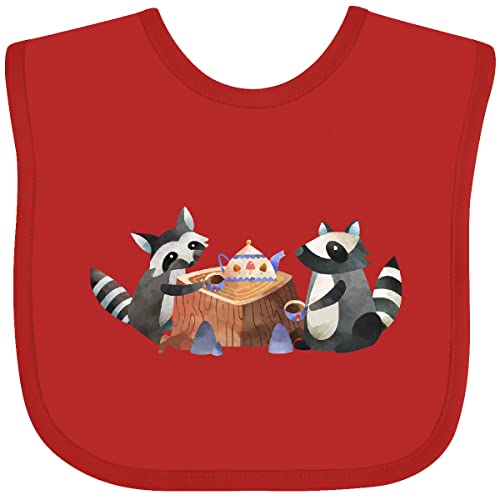 inktastic Raccoon Tea Party Baby Bib