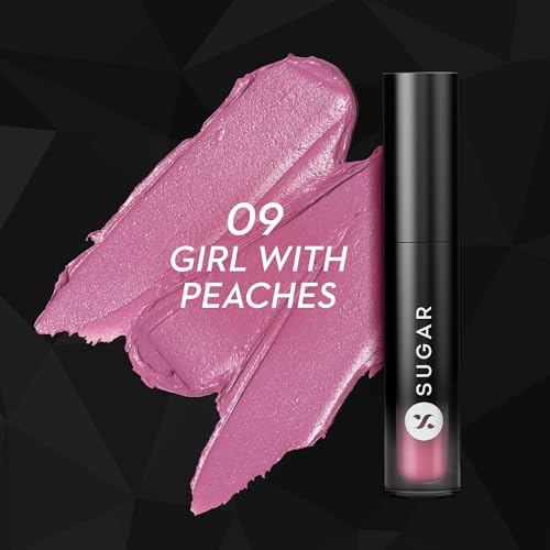 Image of SUGAR Cosmetics Mousse Muse Lip Cream | Lasts 24+ Hrs | Creamy Mousse Lipstick | Waterproof & Smudgeproof | 5ml - 09 Girl With Peaches