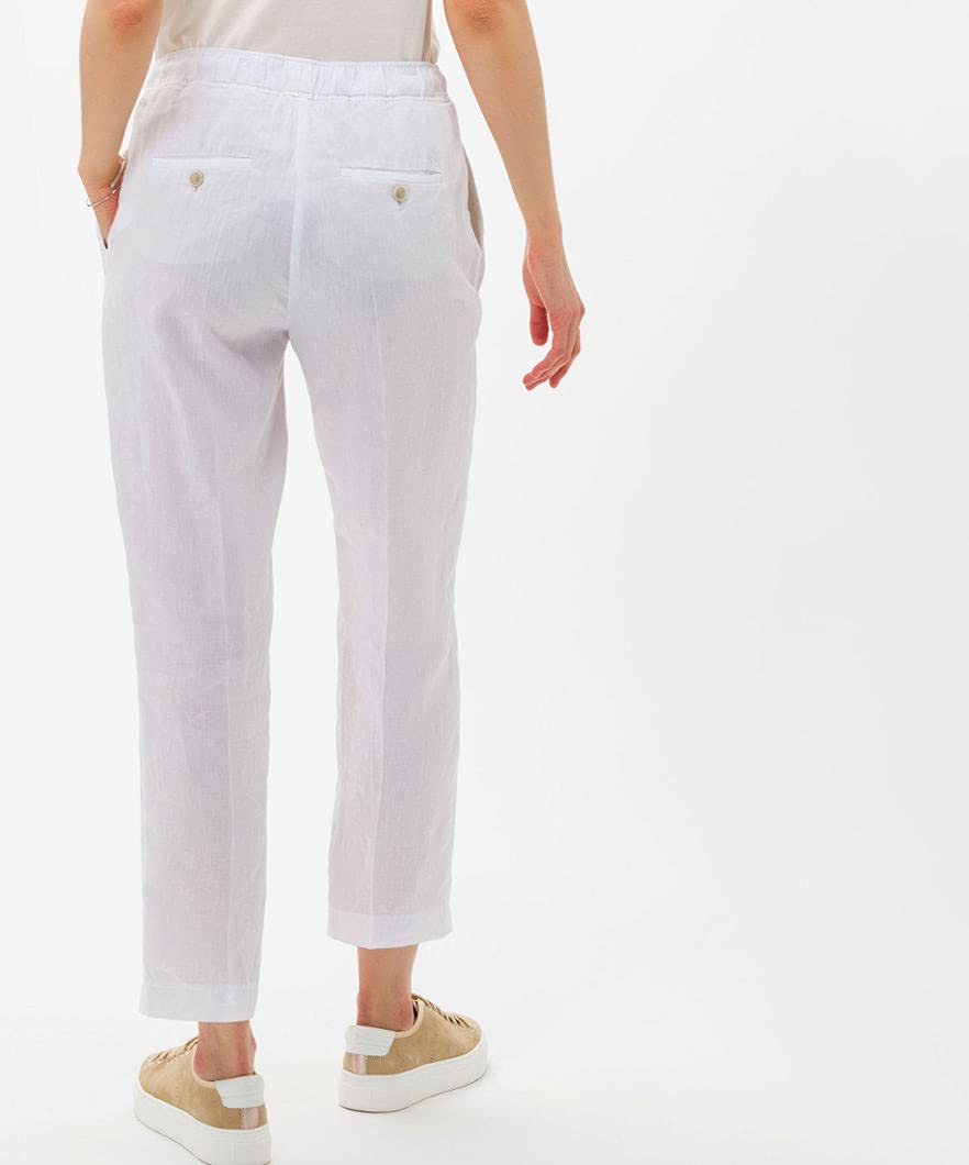 BRAX Style Maron-Pantaloni in Lino Donna