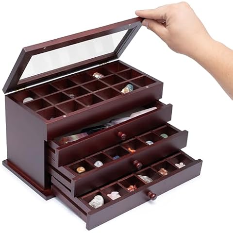 SmartyRocks Adjustable Rock Display Case Cover