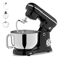 NexLev Stand Mixer |5.5L SS Bowl | 1500W |10 Speeds | Pulse Function |Planetary Rotation | Whisk, Beater & Dough Hook|100% Copper Motor | For Roti & Cookie Dough, Cake Making, Whip Cream & more |ST-01