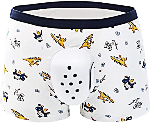 Post Circumcision Underwear for Kids, Circumcision Underwear, Surgery Recovery Pants, Breathable Boxer Shorts for Boys(White 1,M-Medium) - Main Image