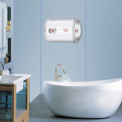 Venus Magma Plus 15GH 15-Litre Horizontal Storage Water Heater (White,bee Star Rating - 3 Stars)